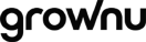 Grownu-logotyp i svart