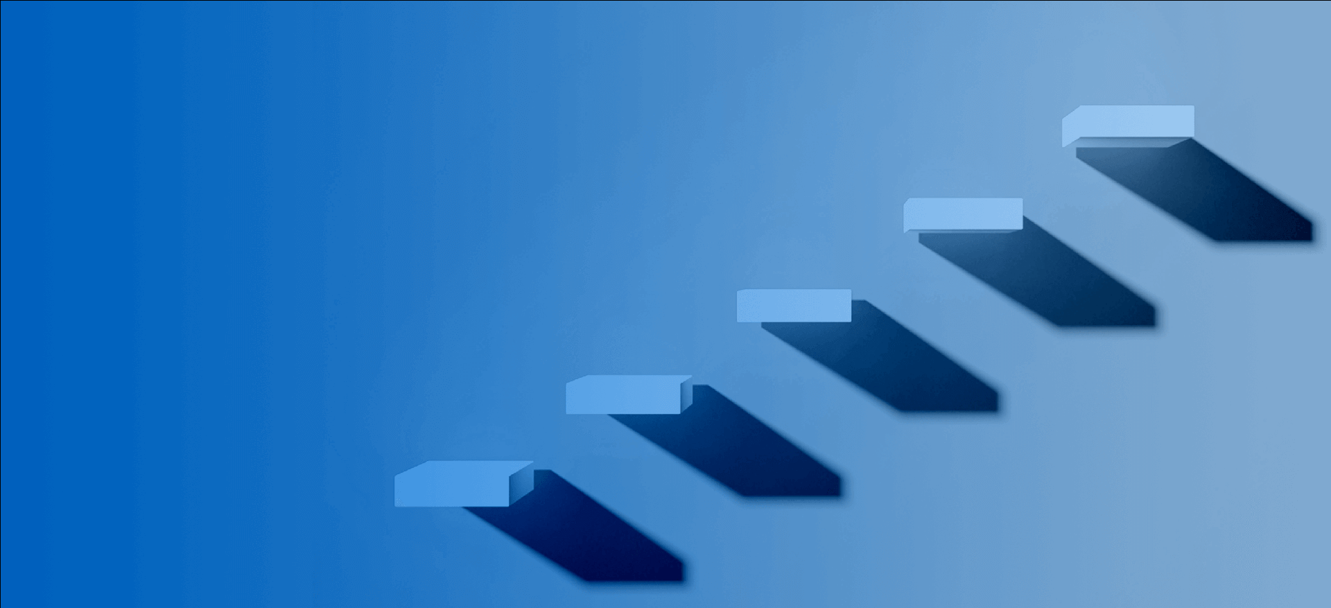 Associativ bild med trappor som växer uppåt vilket symboliserar affärstillväxt med Grownu-systemet